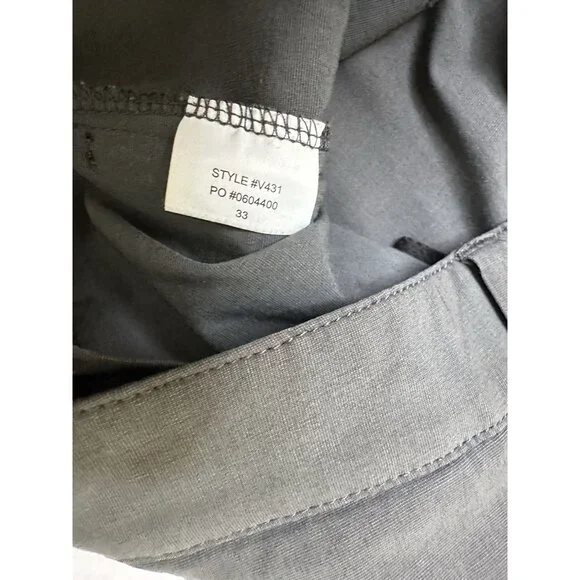 Vuori Canvas Aim Pants Men’s Gray Stretch Golf Performance 33x29 - Picture 3 of 8